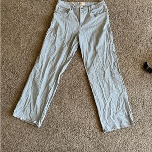 Light Blue Straight-Leg Jeans